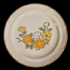Hearthside Stoneware Baroque Spring Garden 7.5" Salad Plate Hand Painted Japan